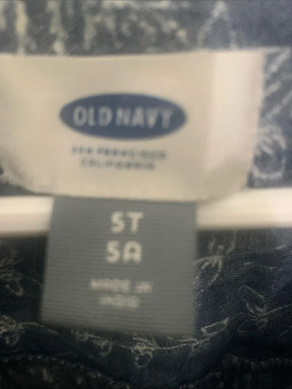 Old Navy Blue Floral-Print Polo Tunic Top or dress